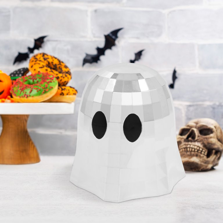 Halloween 4.7-in Silver Disco Ghost with Big Eye Decor, Tabletop Decoration, Way to Celebrate | Walmart (US)