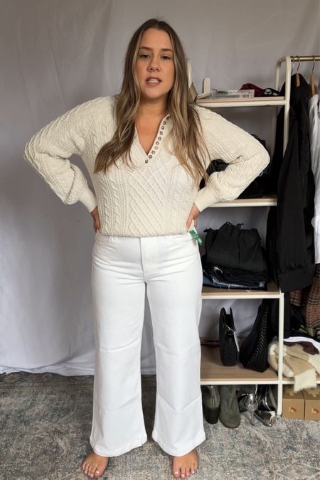 White wide leg jeans

I went with my smaller size
They will stretch


True to size will just be a little more loose as you wear 

Petite on my is ankle length ( im 5’3) 

White wide leg gap jeans spring jeans

#LTKmidsize #LTKSpringSale #LTKfindsunder100