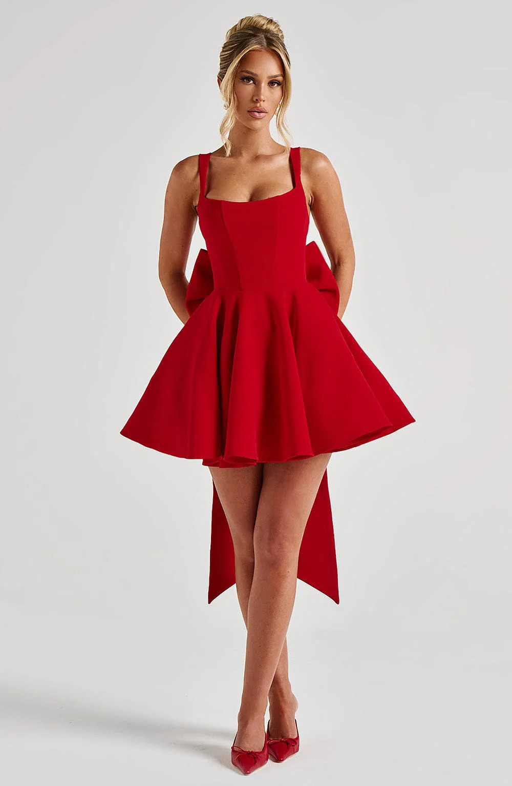 Rue Mini Dress - Red | Babyboo (global)