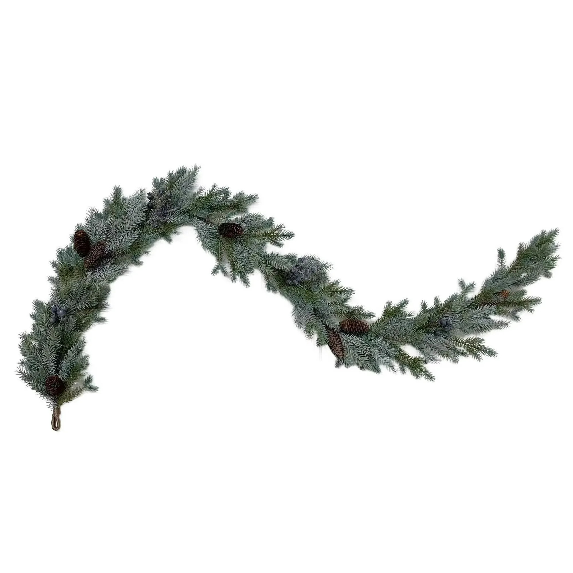 Evergreen with Pine Cones Christmas Garland, Brown and Green, 6', by Holiday Time | Walmart (US)