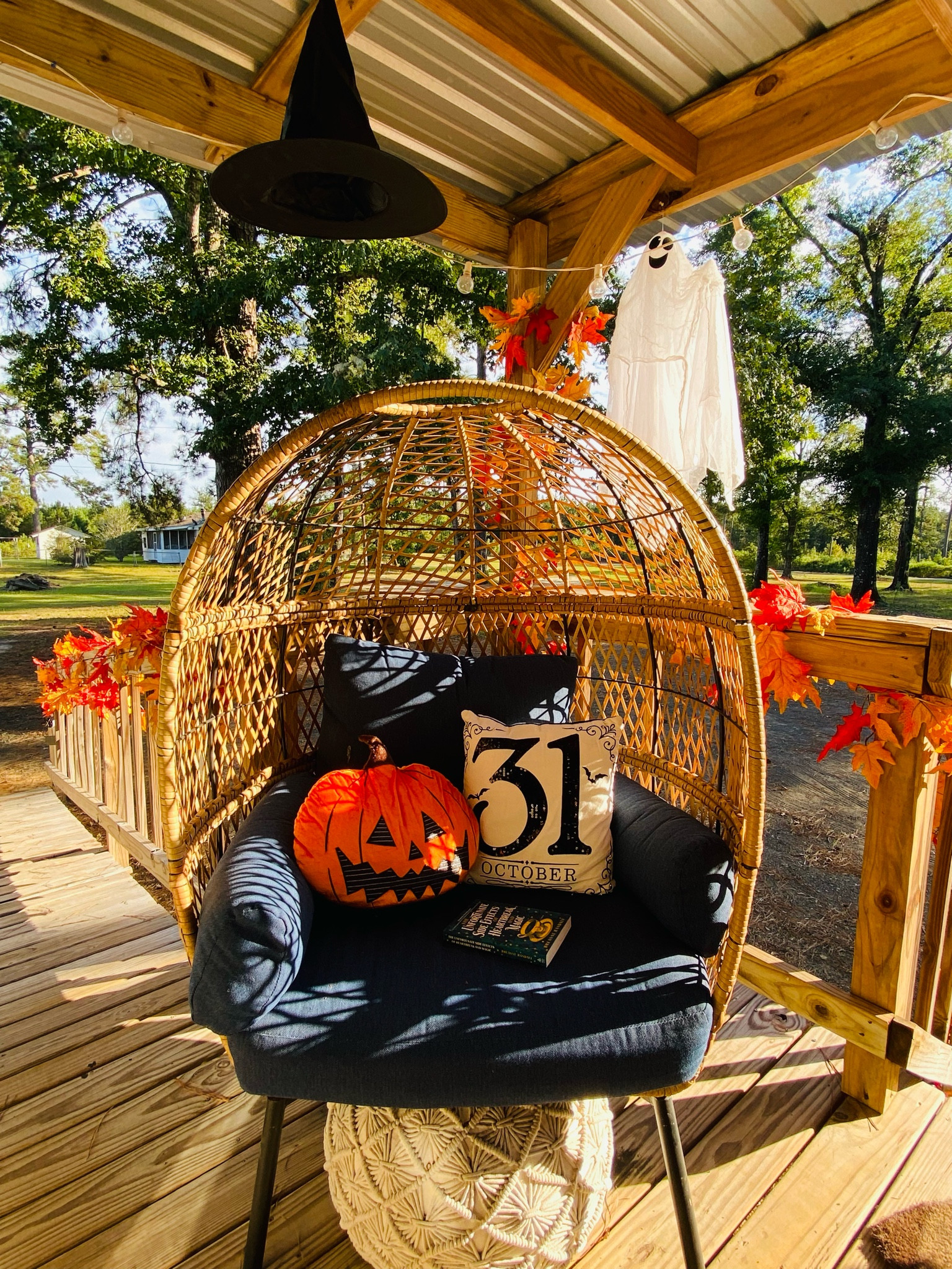 Reading book is ready for spooky season 👻 🎃🧡

#LTKHalloween #LTKHome #LTKSeasonal