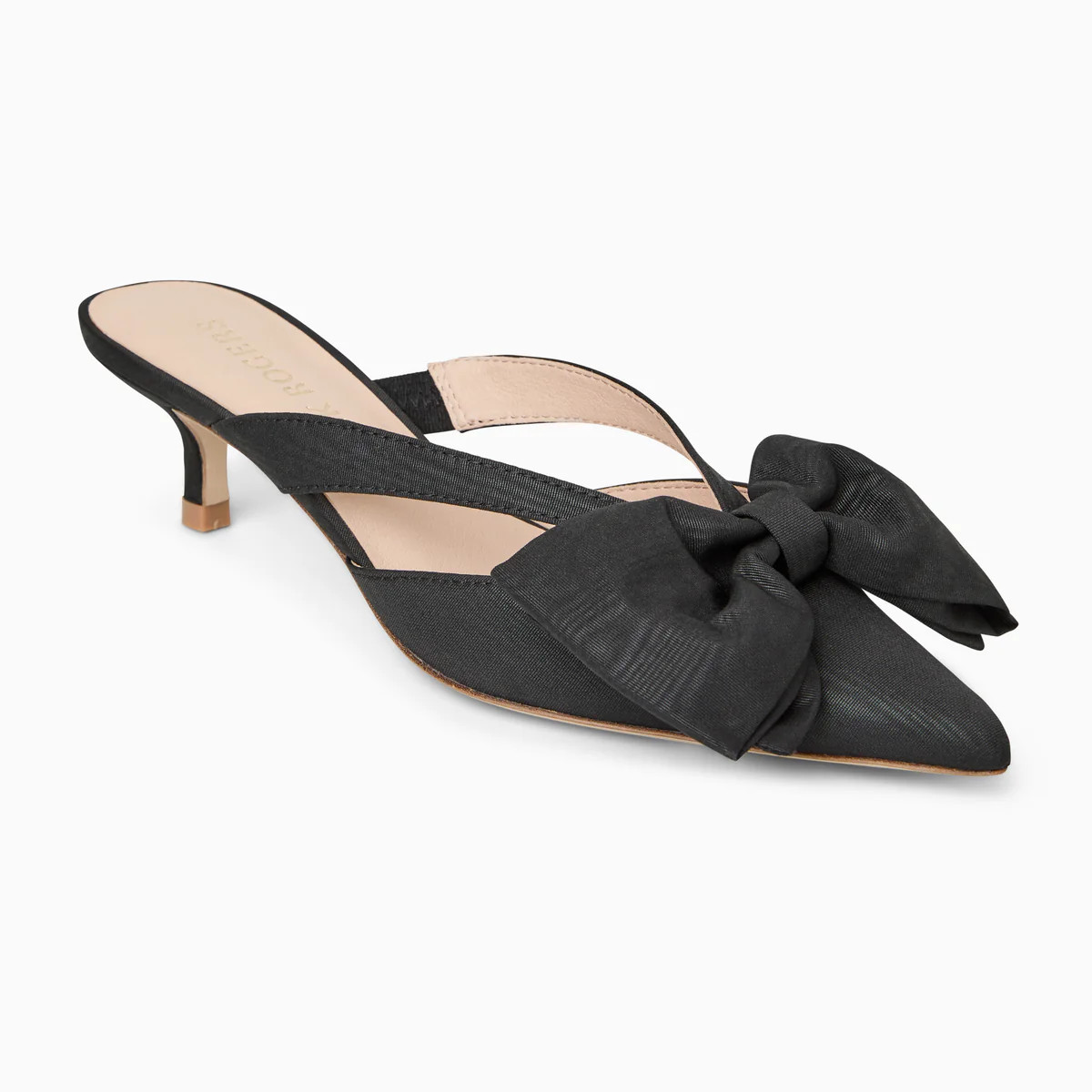 Jack Rogers Cynthia Bow Mule | Fabric | Black | Jack Rogers