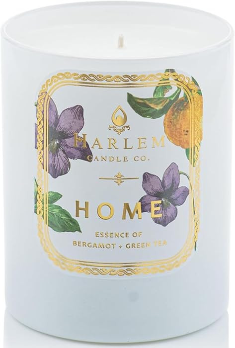 HARLEM CANDLE CO. Home - Luxury Scented Soy Candle, 11 oz - 80-Hour Burn Time | Bergamot, Jasmine... | Amazon (US)
