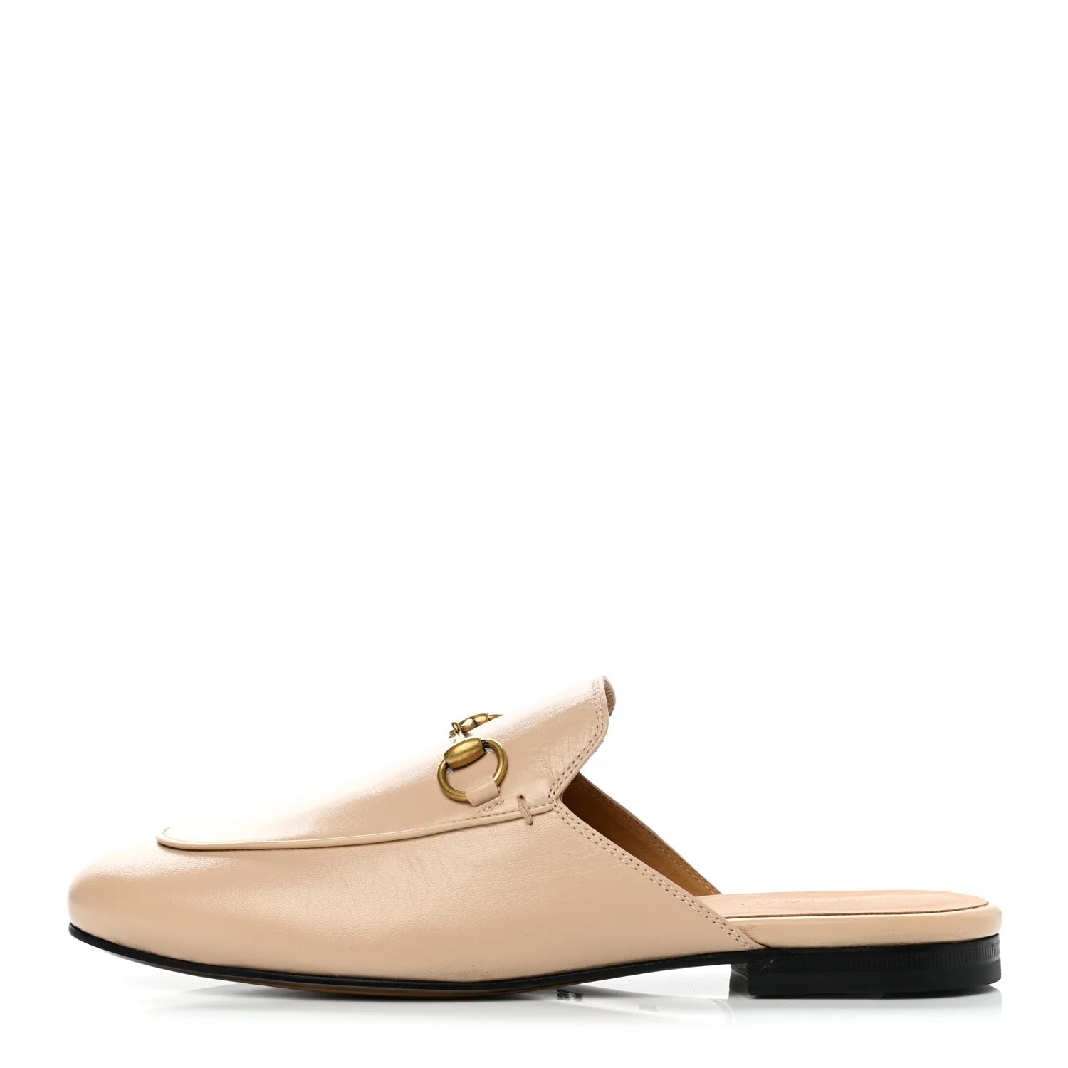 GUCCI Malaga Kid Womens Princetown Slippers 36.5 Skin Rose | FASHIONPHILE (US)