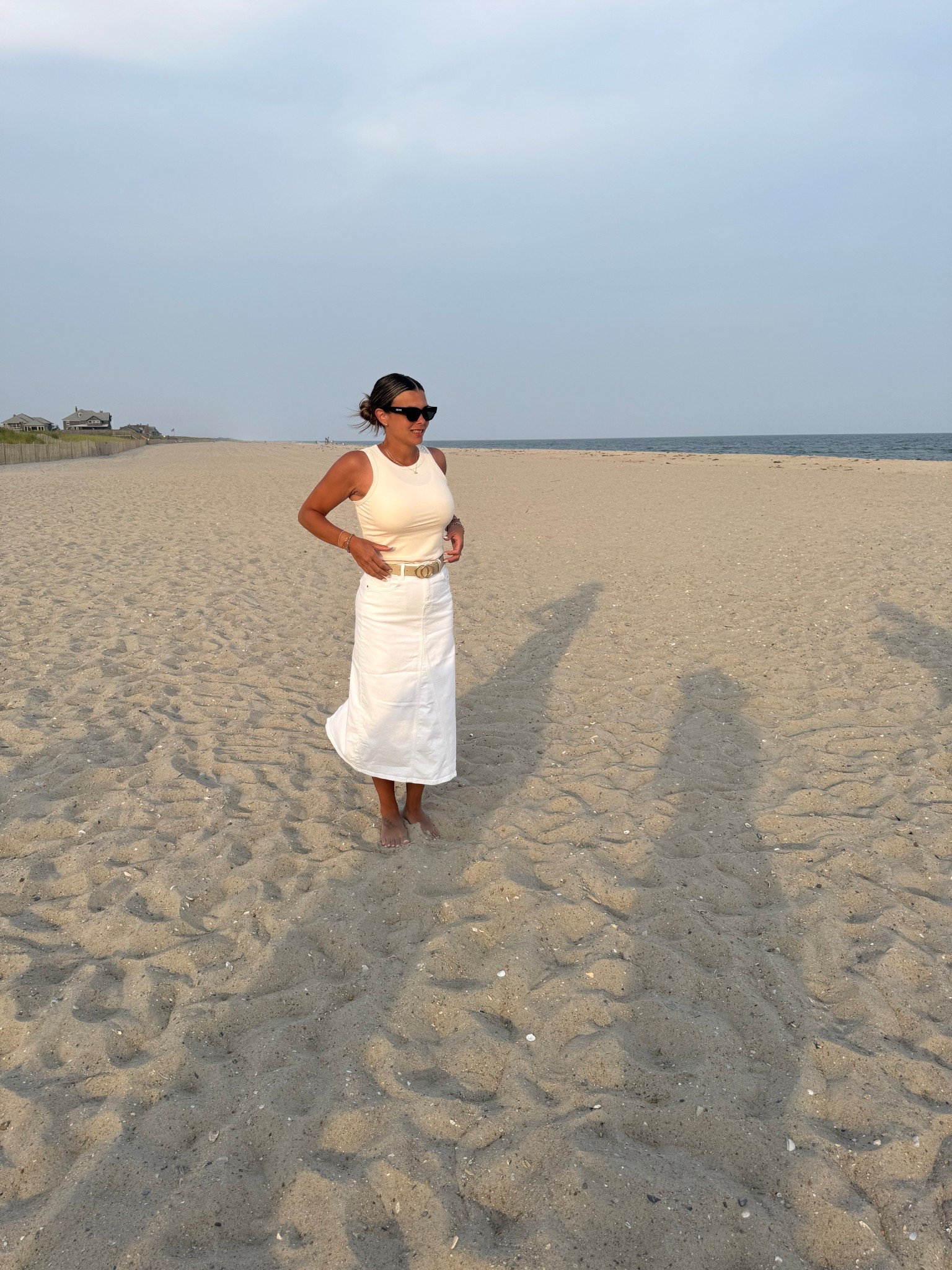 White outfit , long denim skirt from Levi’s ! 

Amazon fashion 

#LTKParties #LTKSeasonal #LTKTravel