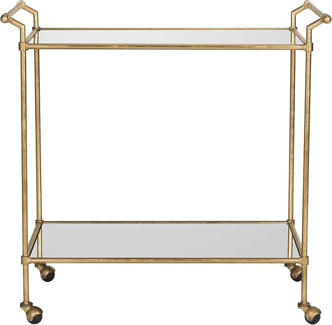 Safavieh Home Collection Felicity Gold Bar Cart | Amazon (US)