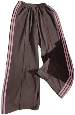 BEAUDRM Women's Y2k Striped Baggy Sweatpants Wide Leg Pants | Amazon (US)