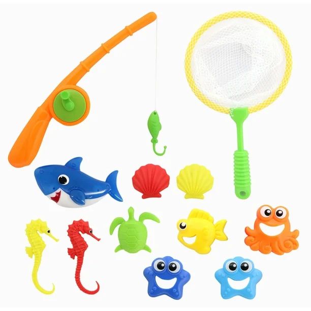 Play Day Fish & Catch 12-Piece Pool & Bath Toy Game, Ages 3+, Unisex - Walmart.com | Walmart (US)