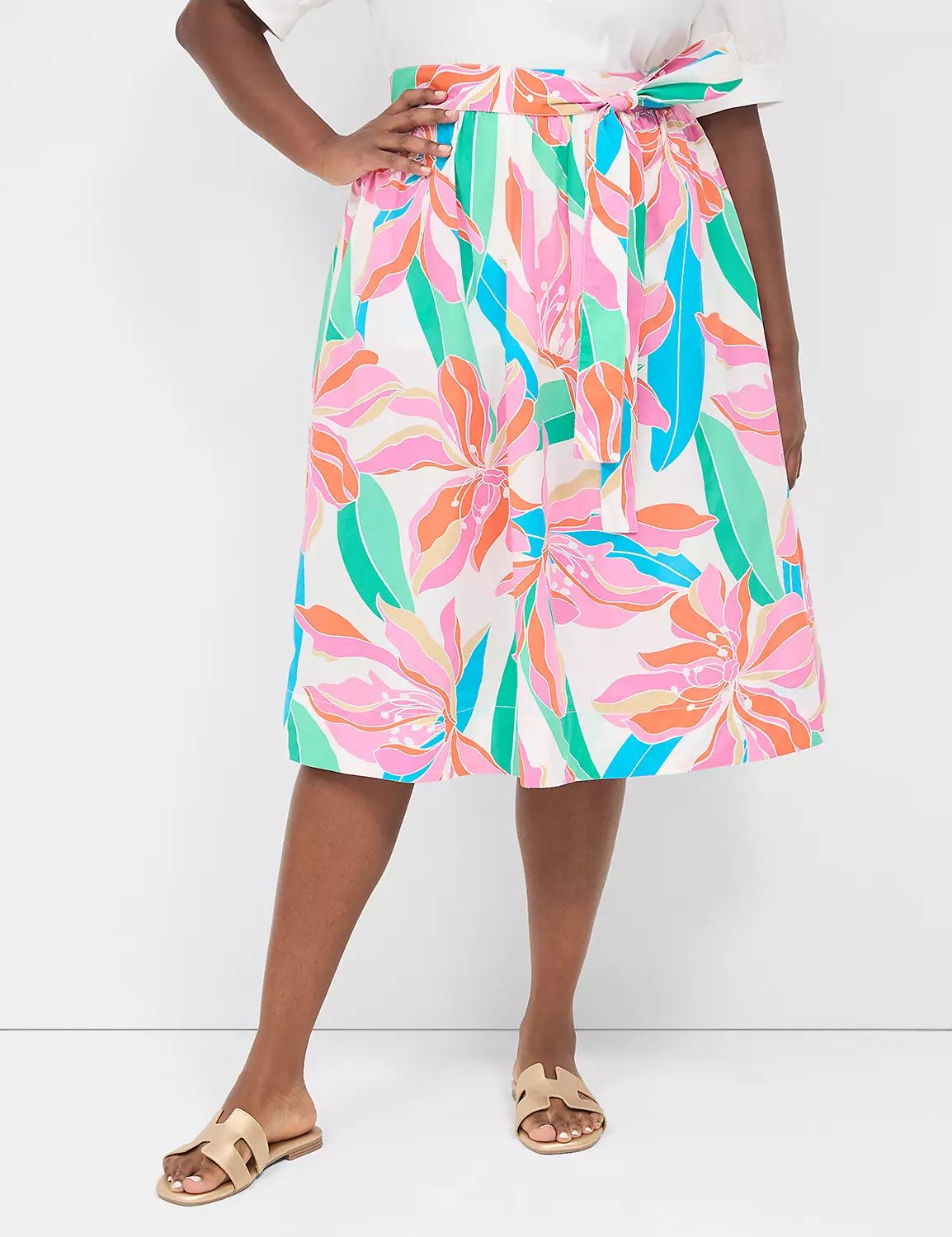 Printed Midi Skirt | LaneBryant | Lane Bryant (US)