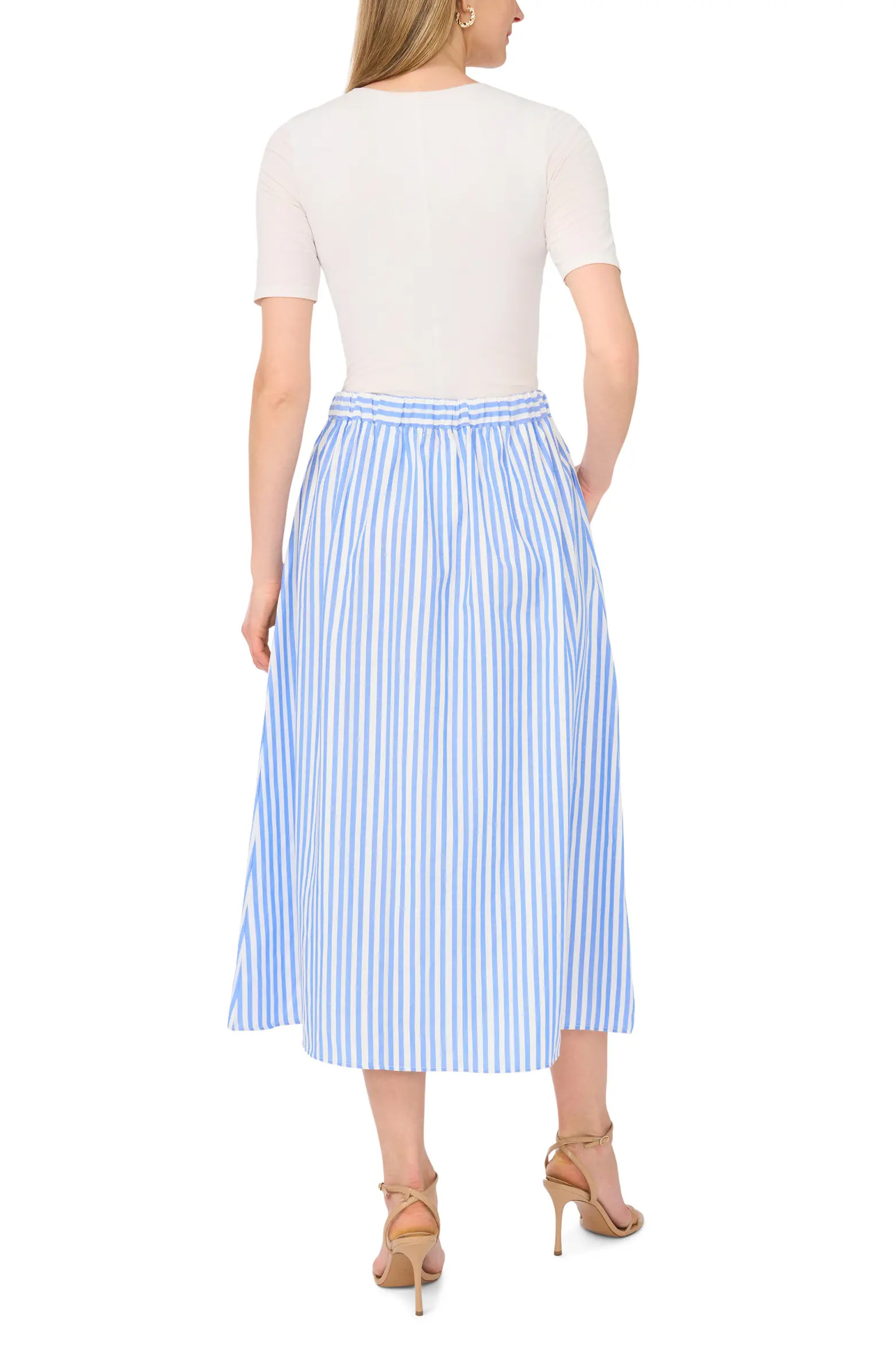 Stripe Midi Skirt (Women) | Nordstrom | Nordstrom