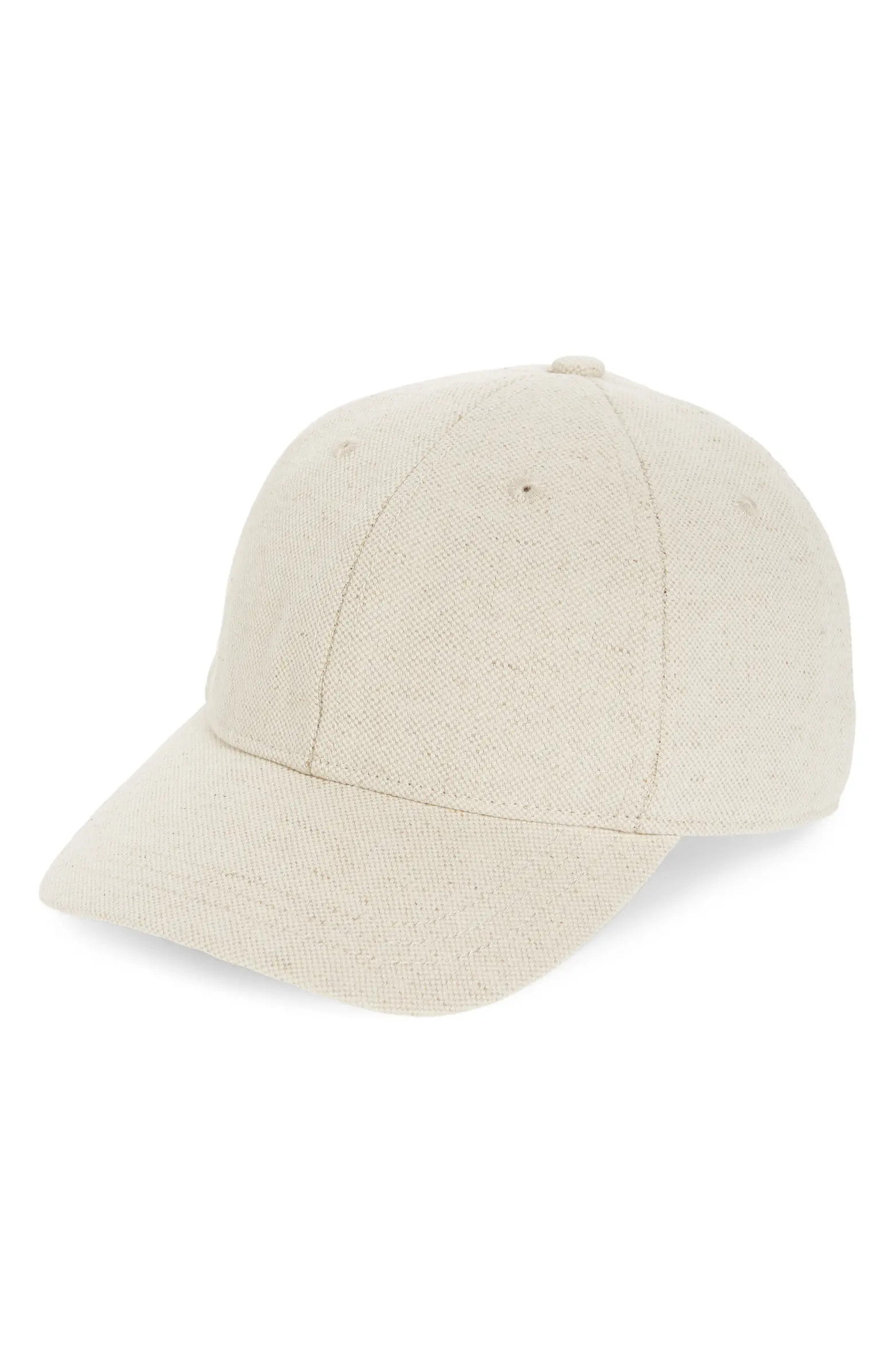Madewell Cotton & Linen Baseball Cap | Nordstrom | Nordstrom