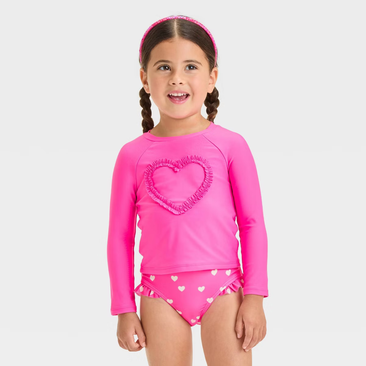 Toddler Girls' Long Sleeve Rash Guard Tankini Set - Cat & Jack™ | Target