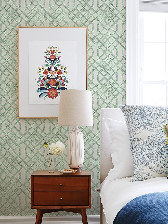 Green Tanner Peel & Stick Wallpaper | Amazon (US)