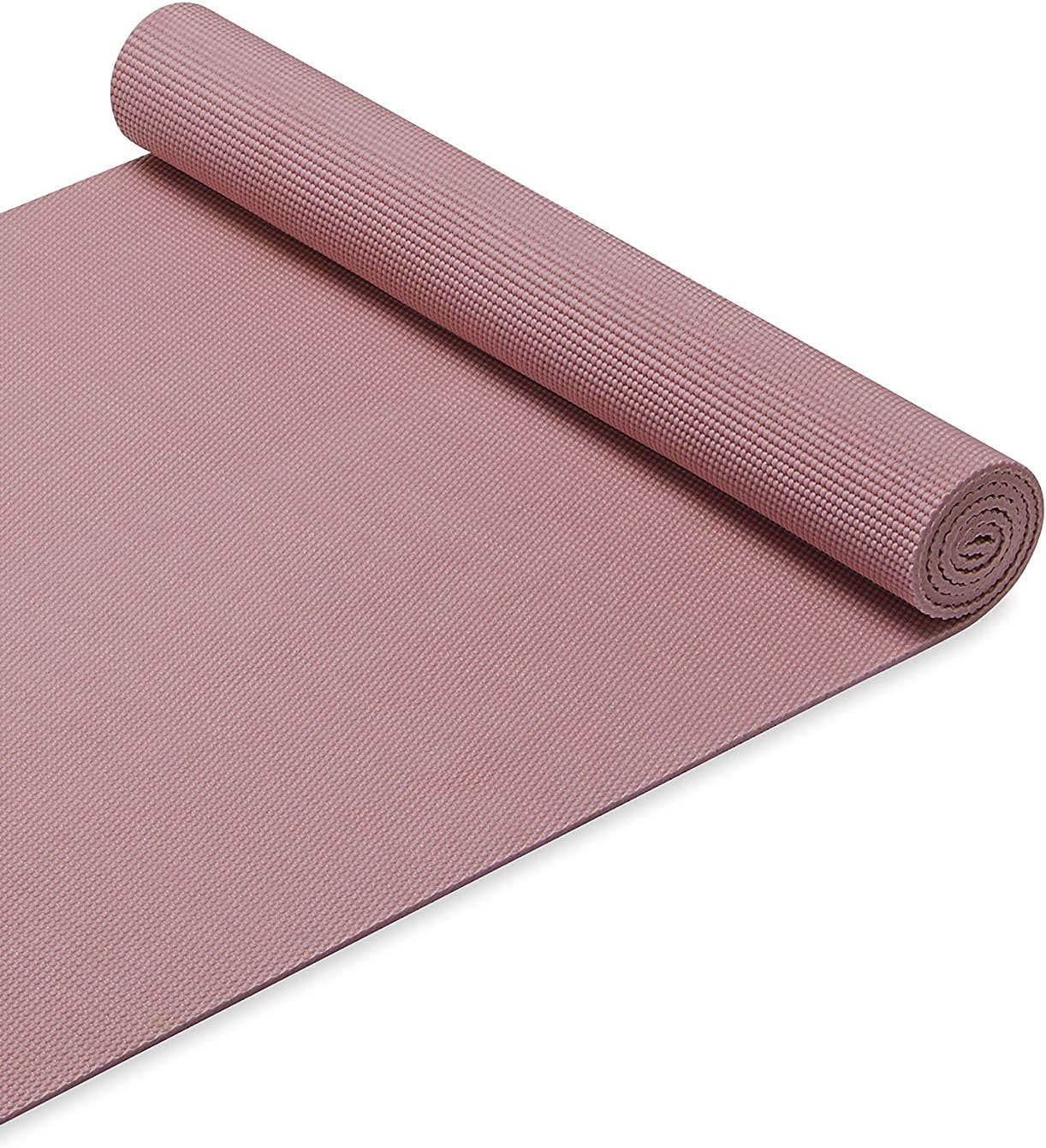 Gaiam Solid Color Yoga Mat, Non Slip Exercise & Fitness Mat for All Types of Yoga, Pilates & Floo... | Amazon (US)