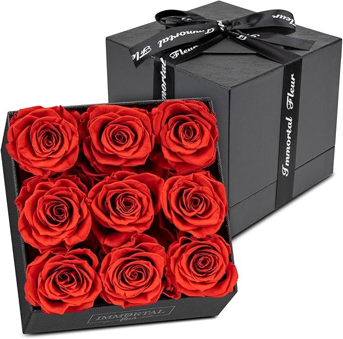 Immortal Fleur Preserved Roses In A Box | Real Preserved Flowers | Unique Real Roses for Delivery... | Amazon (US)