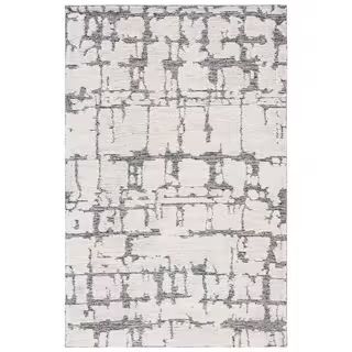SAFAVIEH Martha Stewart Charcoal/Ivory 5 ft. x 8 ft. Abstract Area Rug MSR4533H-5 - The Home Depo... | The Home Depot
