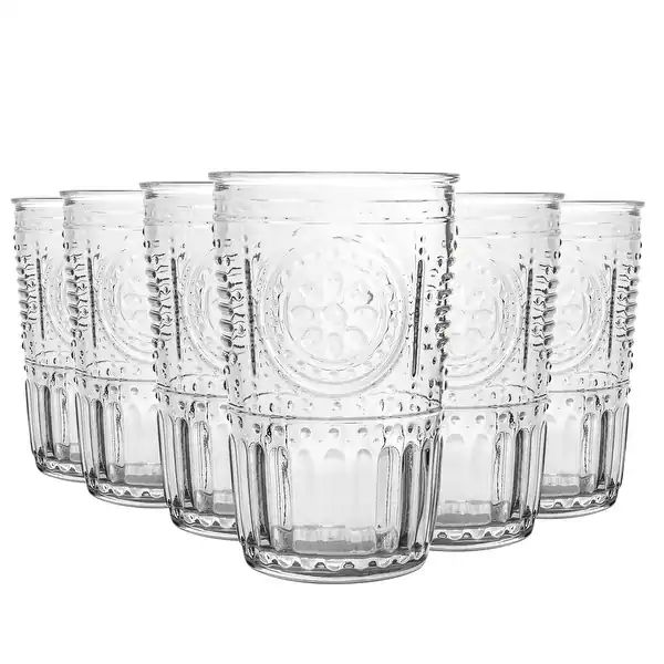 Bormioli Rocco Romantic Glass Victorian Tumbler Set of 6 - 11.5 oz. - Clear | Bed Bath & Beyond