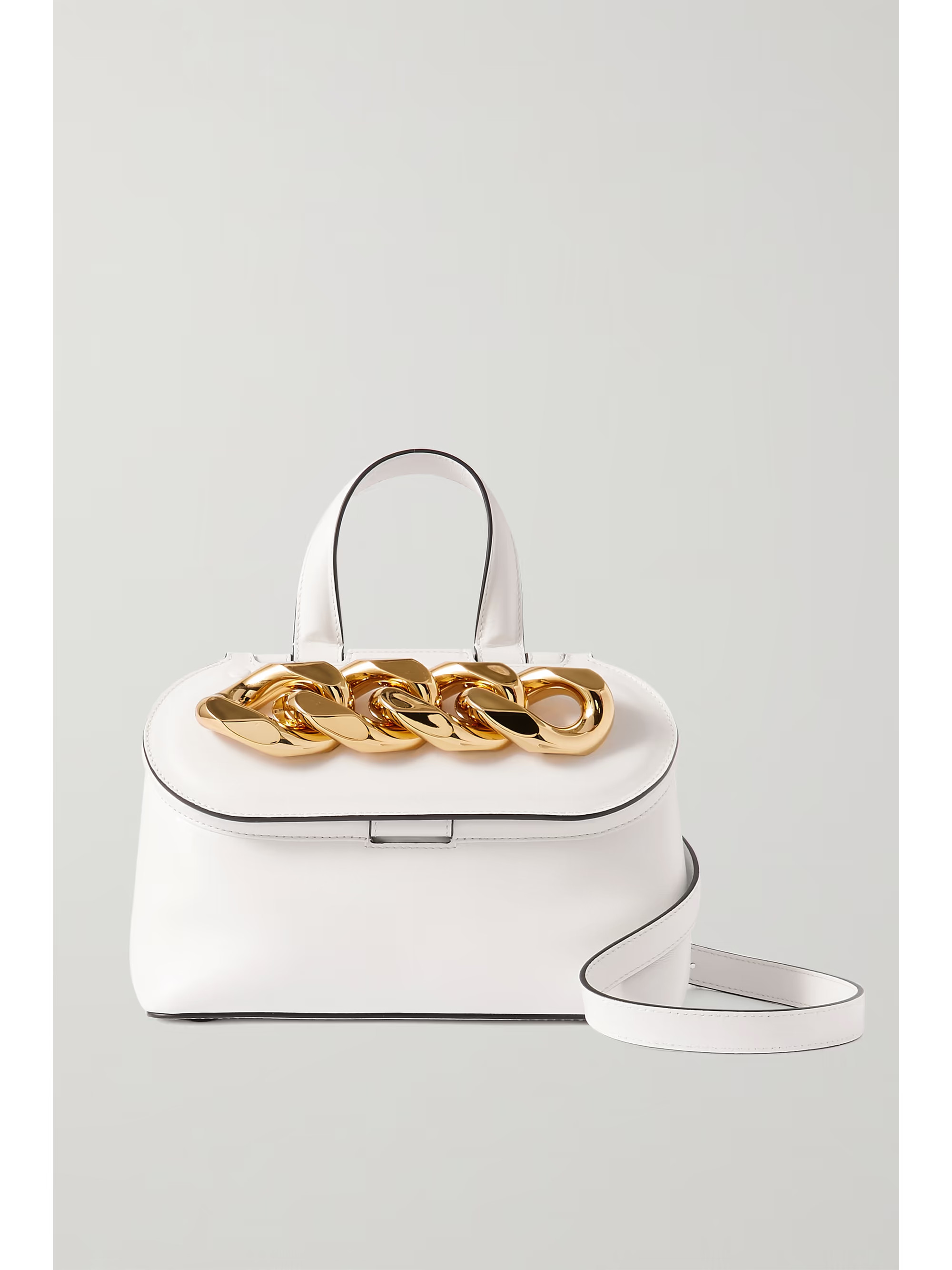 Chain Lid small leather shoulder bag | NET-A-PORTER (US)