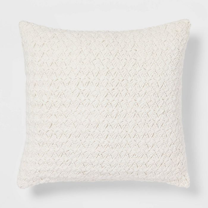 Crochet Square Throw Pillow - Threshold™ | Target