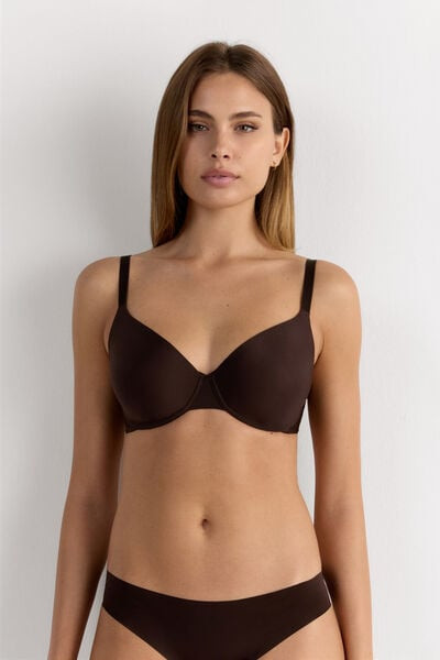 Intimissimi Francesca Ultimate T-shirt Balconette Bra Woman Brown Size 3E | Intimissimi (US)
