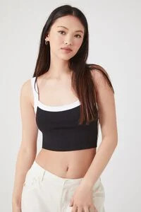 Side-Striped Cropped Tank Top | Forever 21 (US)