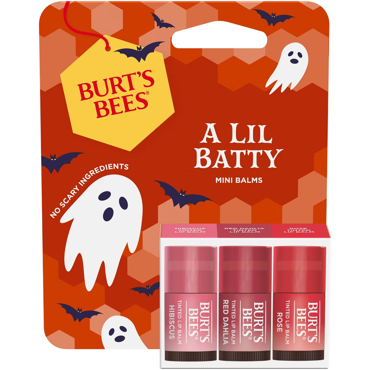 Burt's Bees Halloween Tinted Lip Balms Value Pack - Hibiscus/Rose | Target