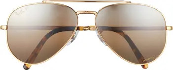 Ray-Ban New Aviator 58mm Polarized Pilot Sunglasses | Nordstrom | Nordstrom