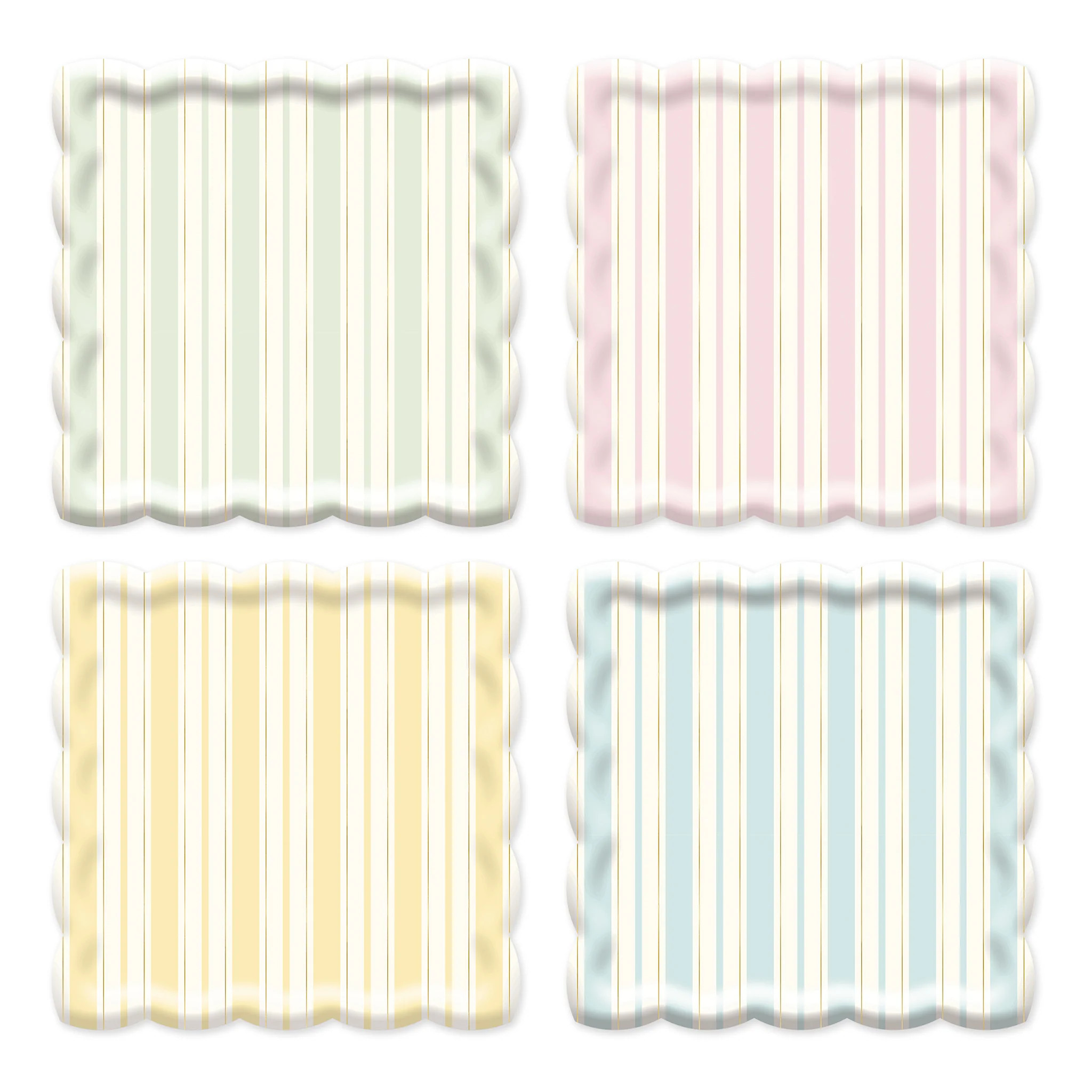 Spring Stripe Paper Plate | My Mind's Eye