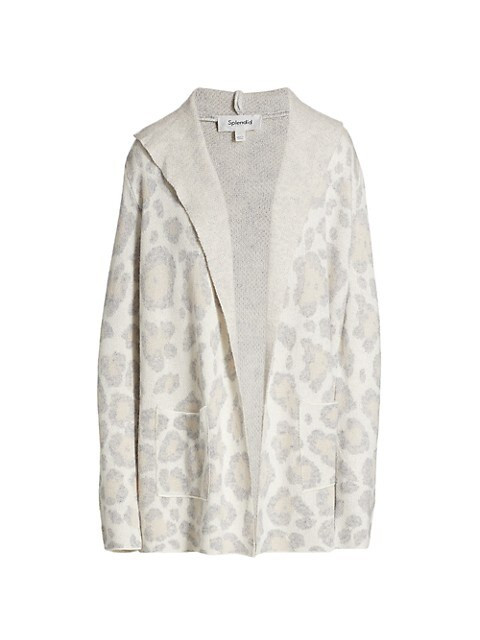 Phoenix Leopard Open Cardigan | Saks Fifth Avenue