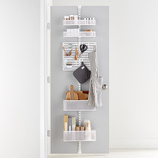 Elfa Utility® Mesh Entryway Over the Door Rack White | The Container Store