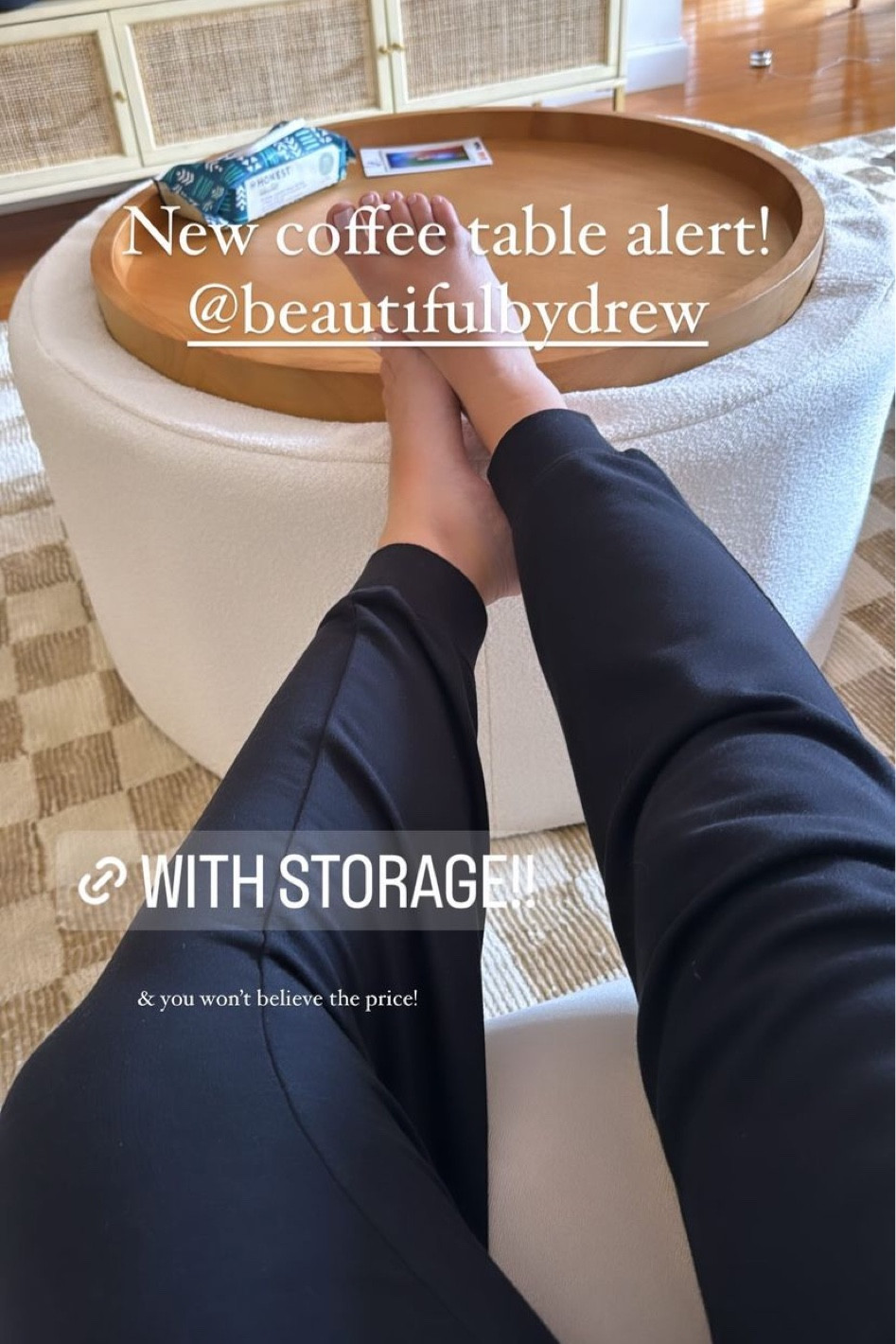 Obsessed with my new coffee table with storage! 

#LTKhome