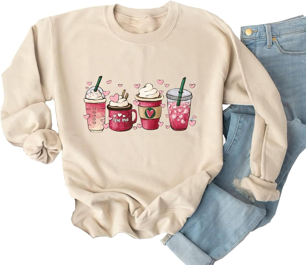 Ykomow Valentines Day Shirts Women Plaid Love Heart Valentines Day Sweatshirts Raglan Tops (M, 3-... | Amazon (US)