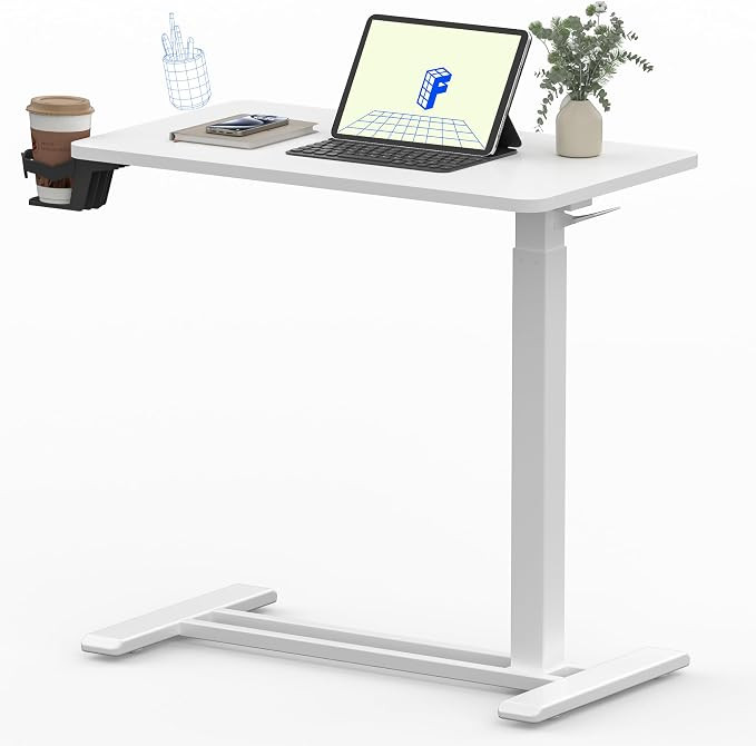 FLEXISPOT Mobile Standing Desk with Wheels Pneumatic Laptop Desk Rolling Computer Cart Movable He... | Amazon (US)