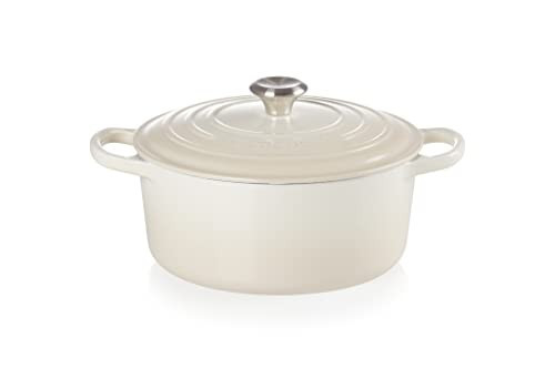 Le Creuset Enameled Cast Iron Signature Round Dutch Oven, 3.5 qt, Meringue | Amazon (US)
