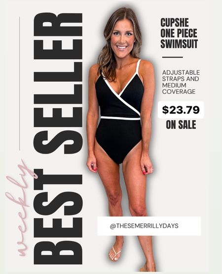 May Best Seller - this one piece swimsuit was a hit and it was one of my favorites from the CUPSHE swim haul! I’m wearing a medium and I’m 5’6” with a long torso 

#LTKSaleAlert #LTKSwim #LTKFindsUnder50