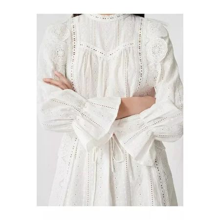 Maje WHITE Women s Ravia Cotton Lace Mini Dress US 38 | Walmart (US)
