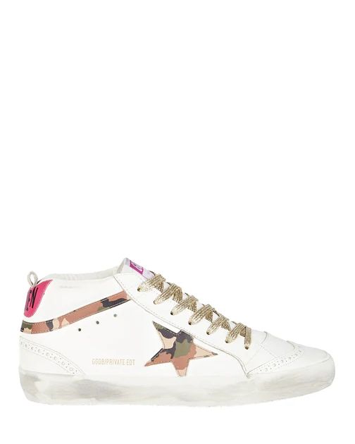Golden Goose Mid Star Leather Sneakers | Shop Premium Outlets