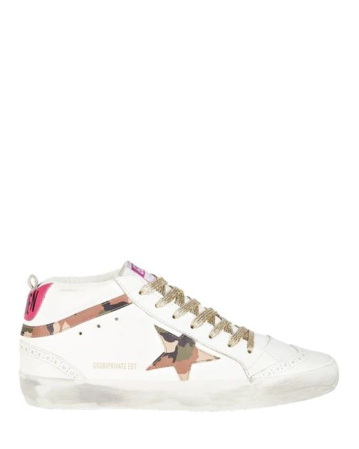 Golden Goose Mid Star Leather Sneakers | Shop Premium Outlets