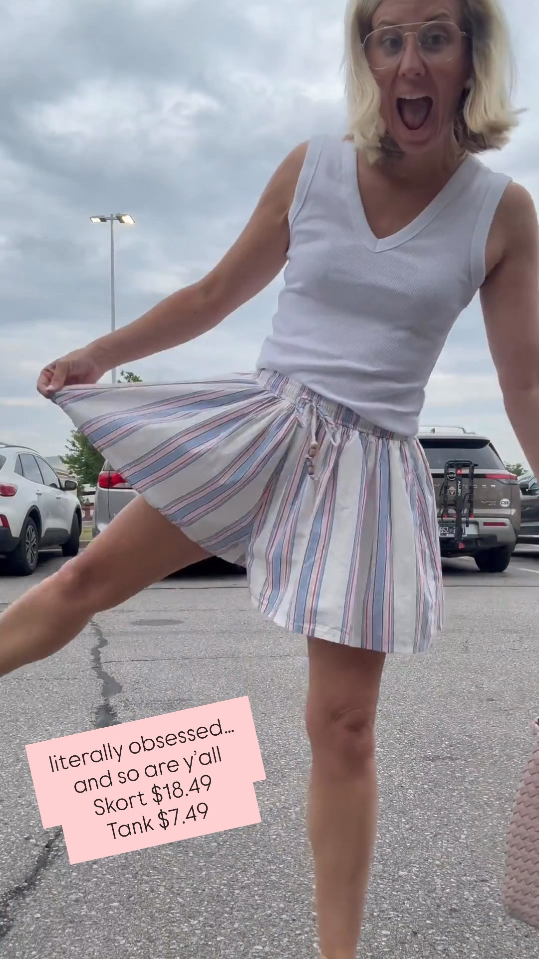 Literally obsessed… and got non stop compliments running errands 

Size m tank (should have gotten s)
Xs skort

#LTKSaleAlert #LTKdayinmylife