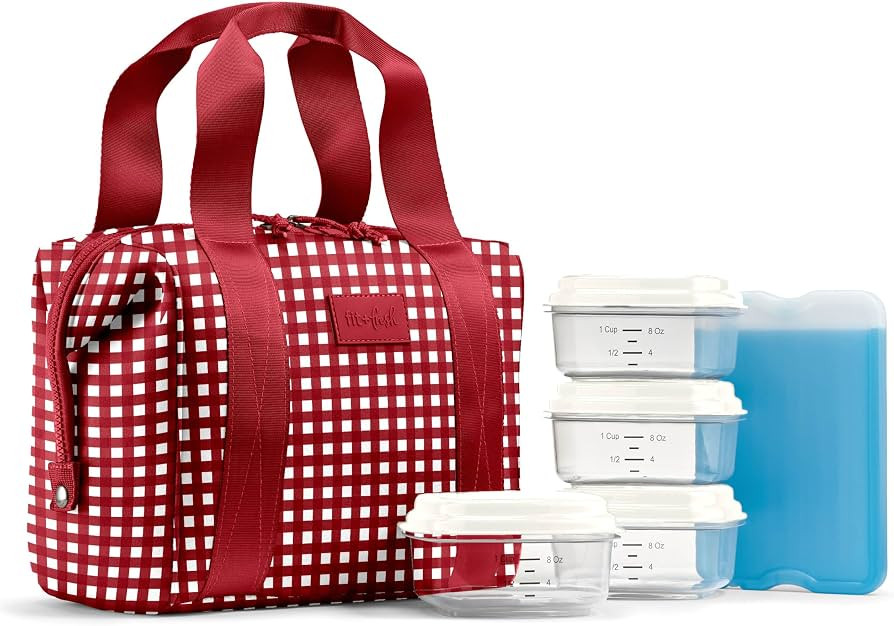 Fit & Fresh Remi Lunch Bag for Women Work \u2013 Neoprene Lunch Tote with Containers & Ice Pack, ... | Amazon (US)