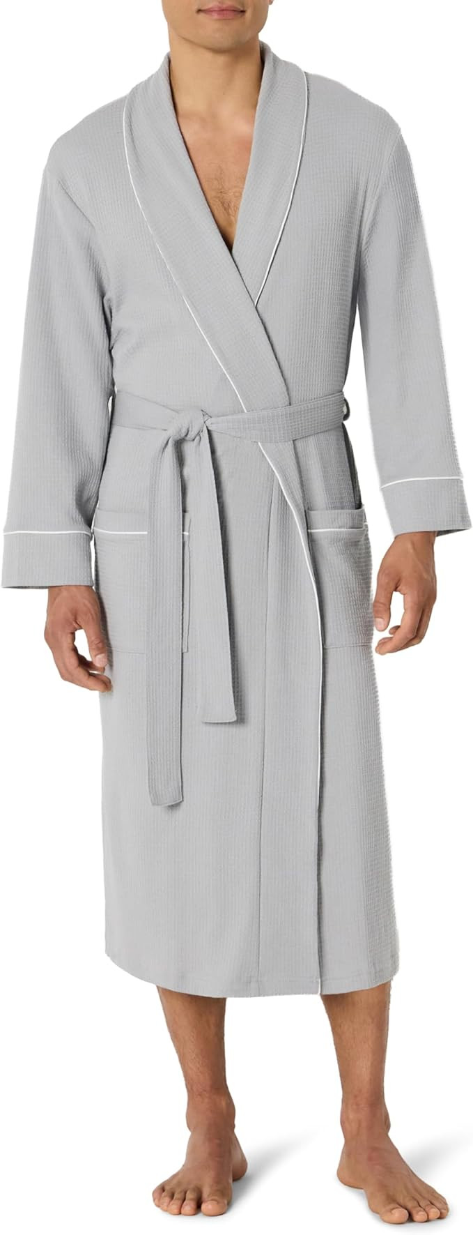 Amazon Essentials Mens Lightweight Waffle Bathrobe (Available in Big & Tall) | Amazon (US)