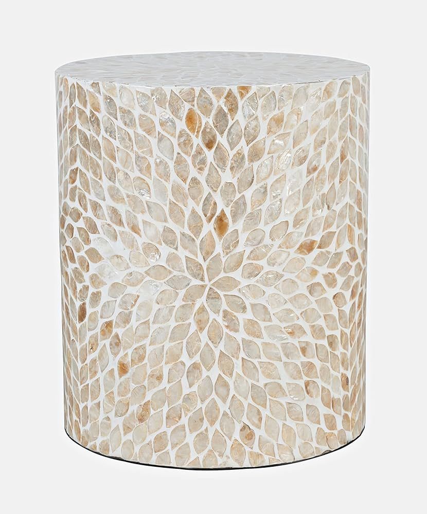 Global Archive Handcrafted Capiz Shell Terrazzo Modern Accent End Table | Amazon (US)