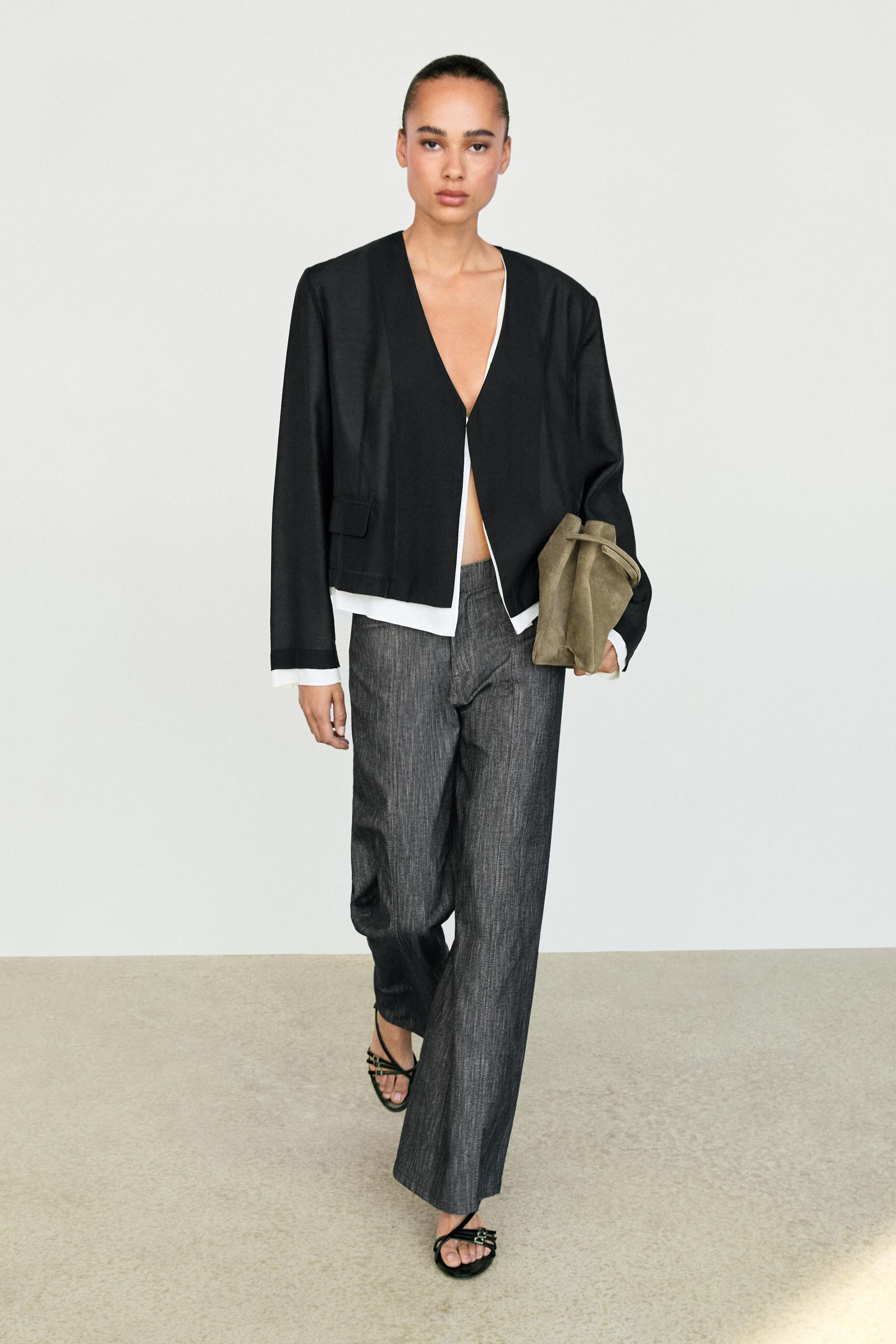 Contrast double jacket for a complete look | Massimo Dutti UK