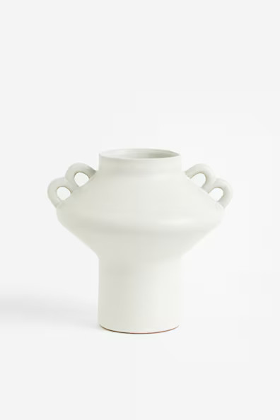 H & M - Small Terracotta Vase - White | H&M (US + CA)