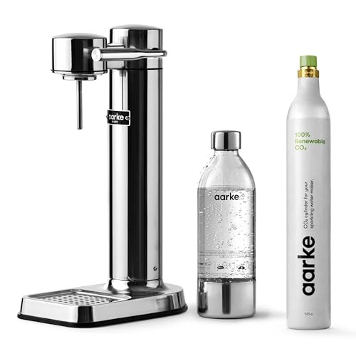 aarke Carbonator lll with CO2 Cylinder, Sparkling & Carbonation Water Machine, Stainless Steel wi... | Amazon (US)