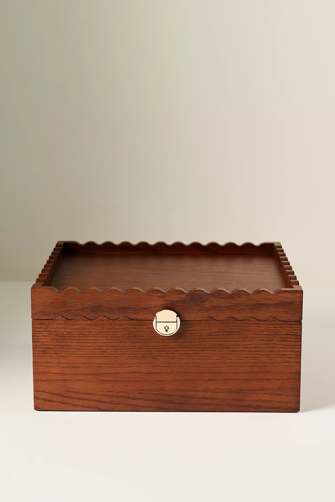 Curio Blvd 2-in1 Oak Jewelry Keepsake Case | Anthropologie (US)