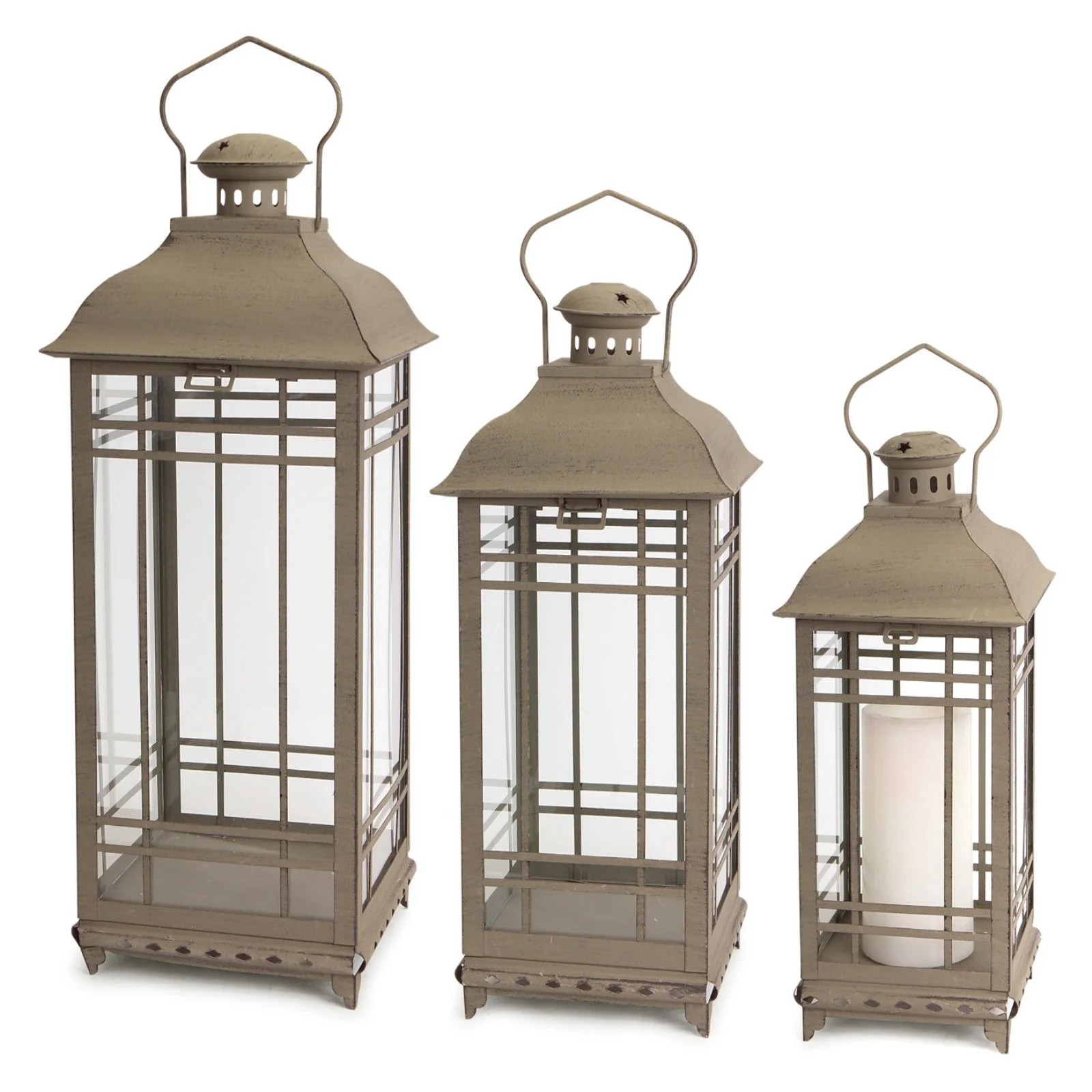 Melrose International Mission Lantern - Set of 3 - Walmart.com | Walmart (US)