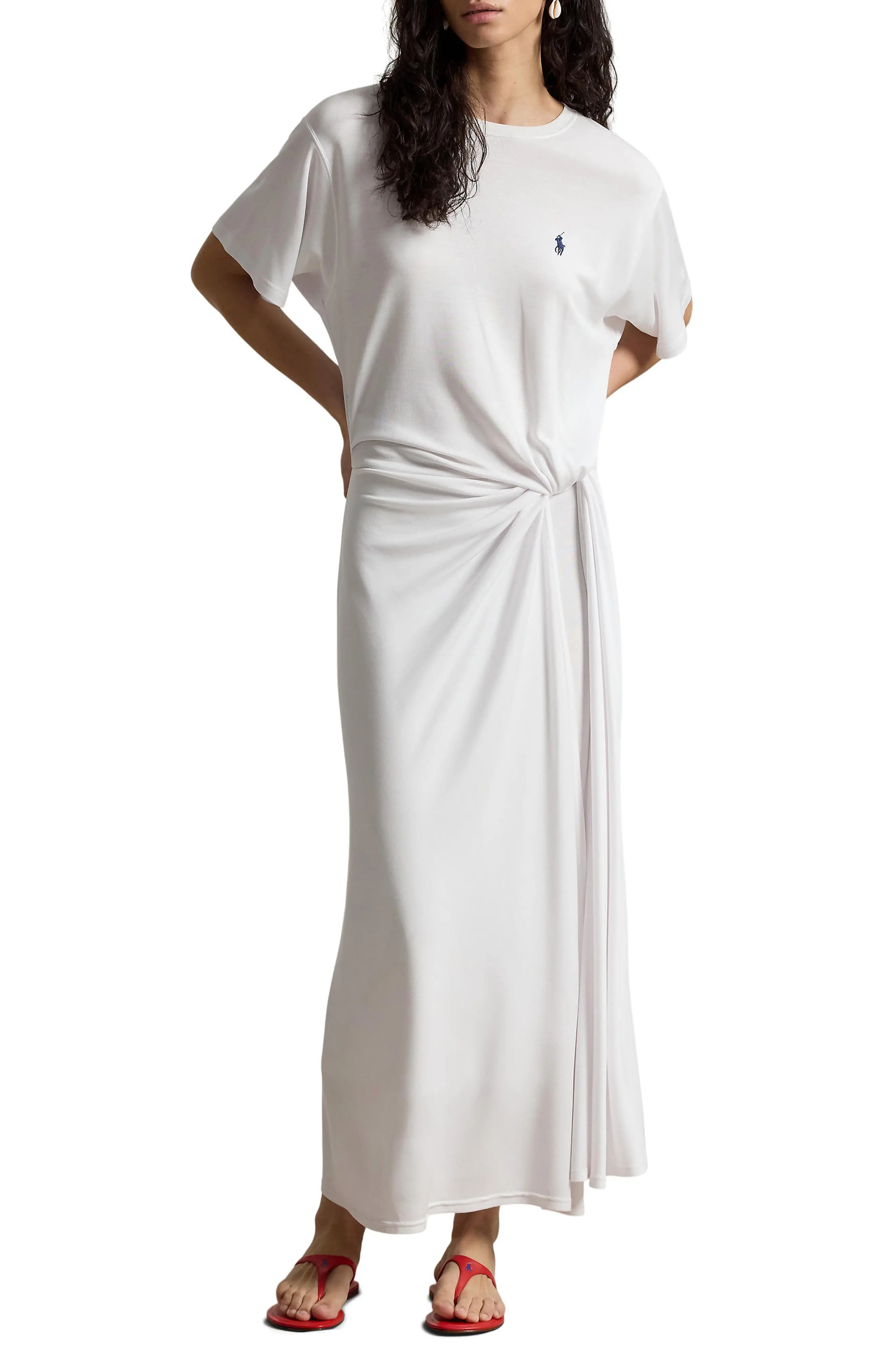 Logo Detail Side Twist T-Shirt Dress (Women) | Nordstrom | Nordstrom