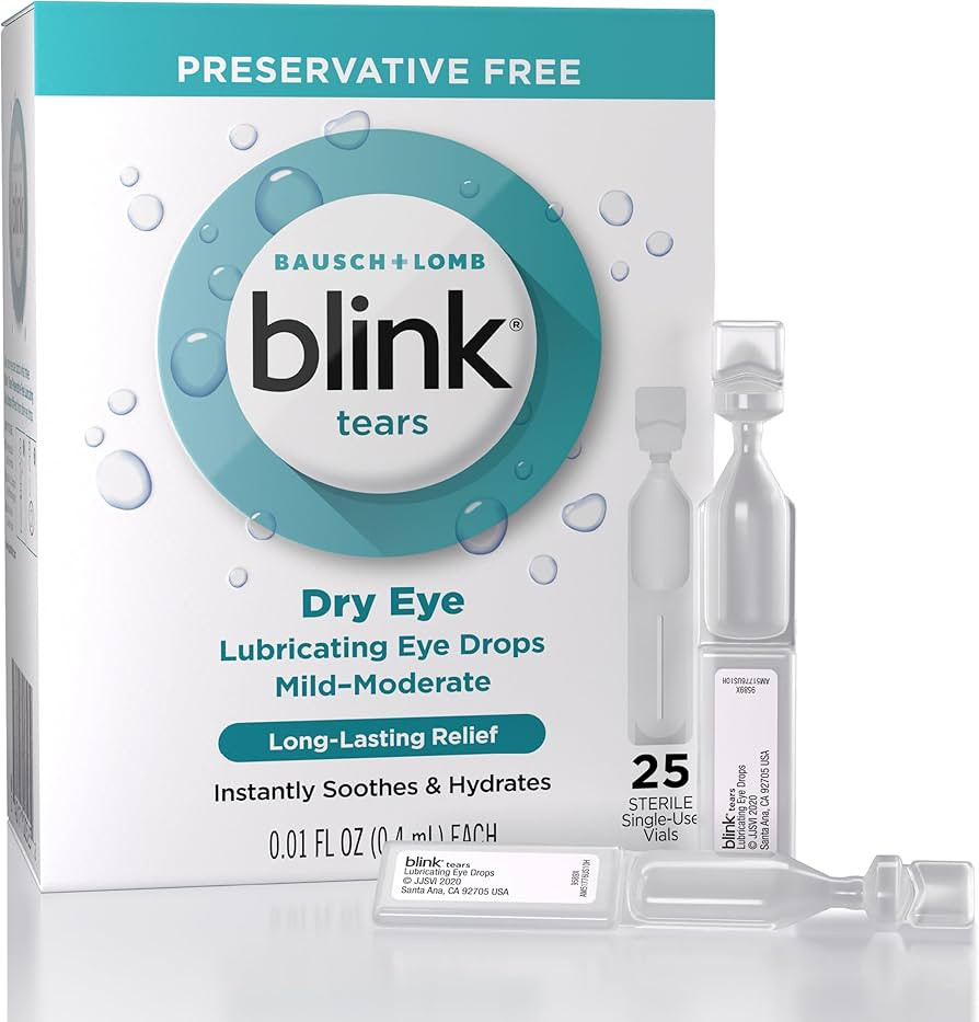 Blink Tears Lubricating Eye Drops Preservative Free, Moisturizing & Soothing for Mild to Moderate... | Amazon (US)