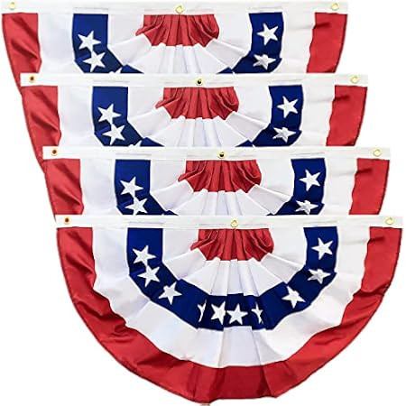 1.5x3 Feet American Flag Bunting Outside, 4th of July Decorations Outdoor - Patriotic 4th Fourth Jul | Amazon (US)